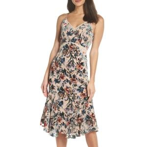 Burnout Velvet Midi Dress